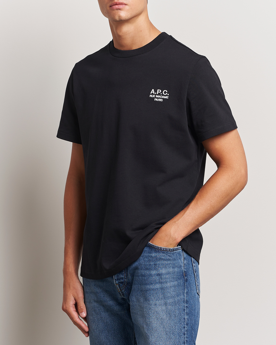 Heren | T-shirts | A.P.C. | Rue Madame T-Shirt Black