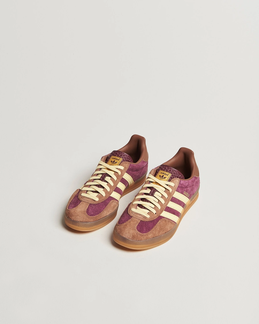 Heren |  | adidas Originals | Gazelle Indoor Two Tone Sneaker Burgundy