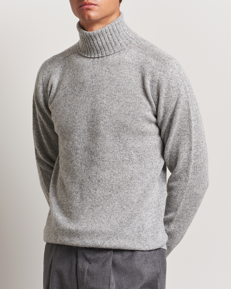 Heren |  | Altea | Wool/Cashmere Rollneck Grey Melange