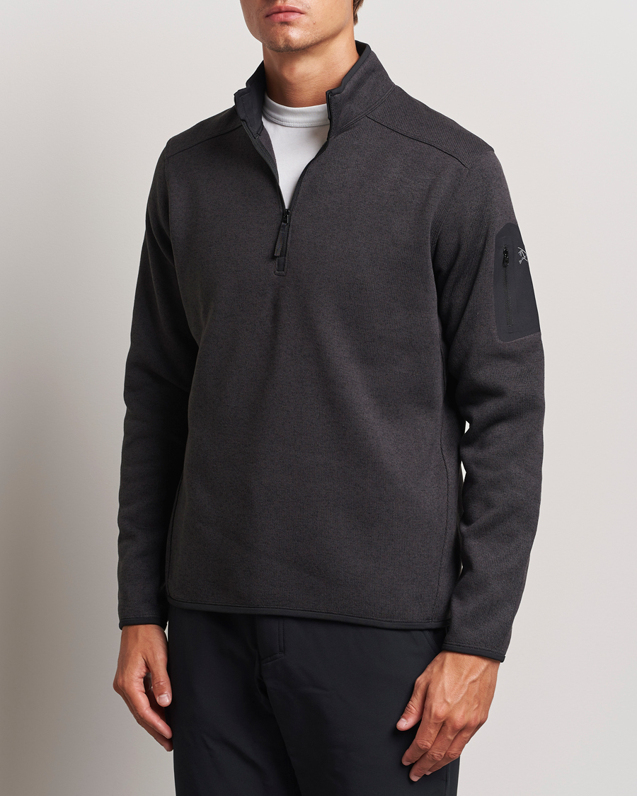 Heren | Fleece truien | Arc\'teryx | Covert Half Zip  Black Heather