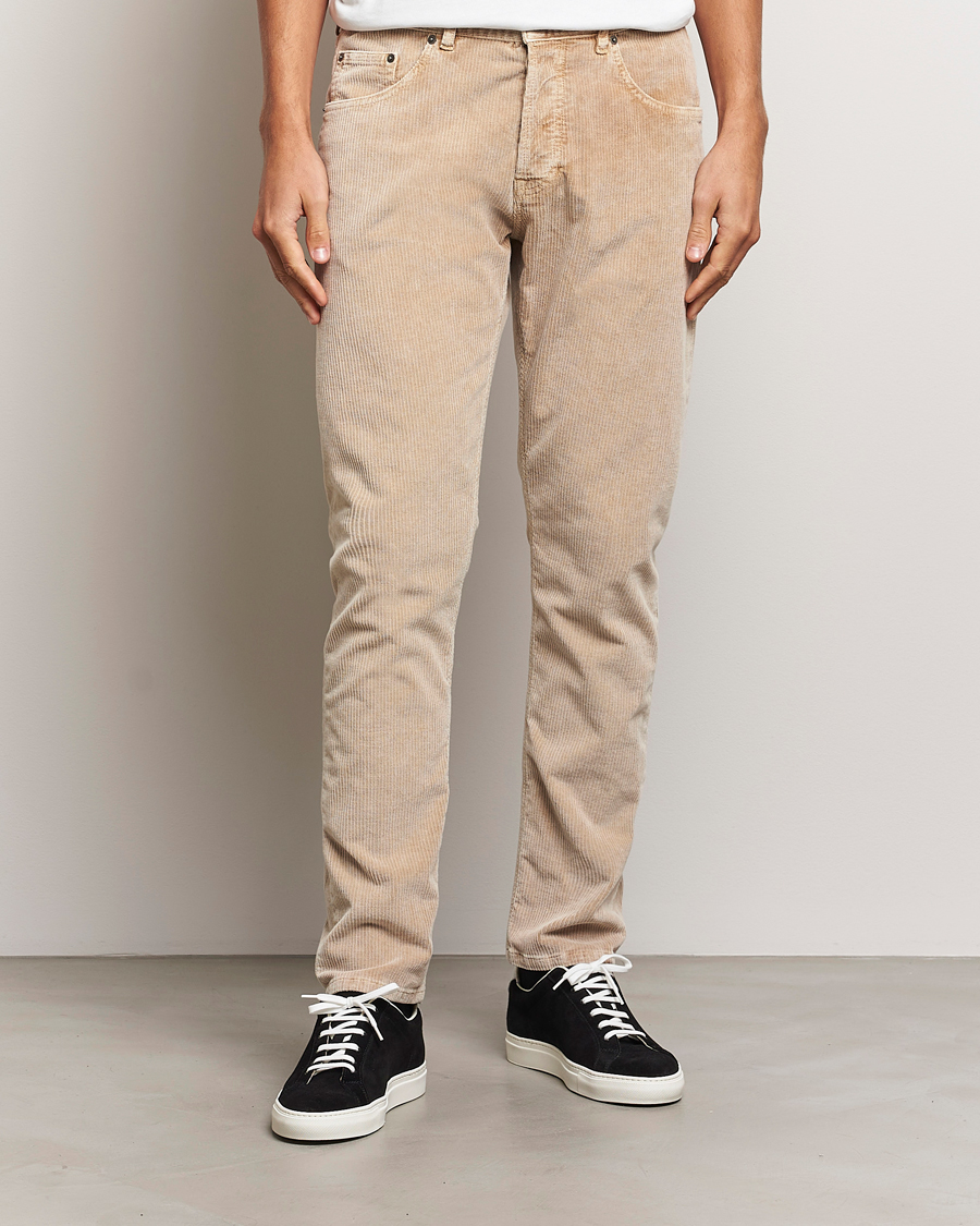 Heren |  | Dondup | Icon Corduroy Trousers Light Beige