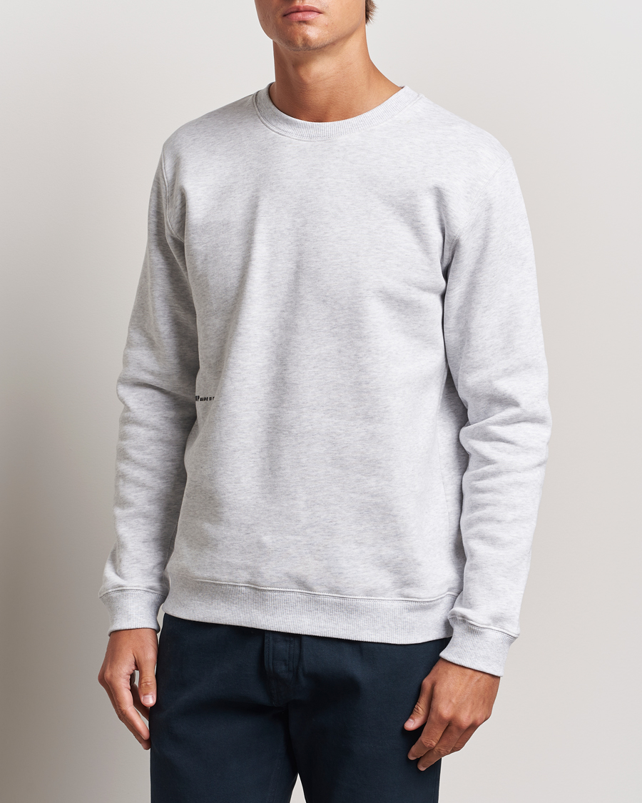 Heren | Grijze sweatshirts | Dondup | Logo Crew Neck Sweatshirt Grey Melange