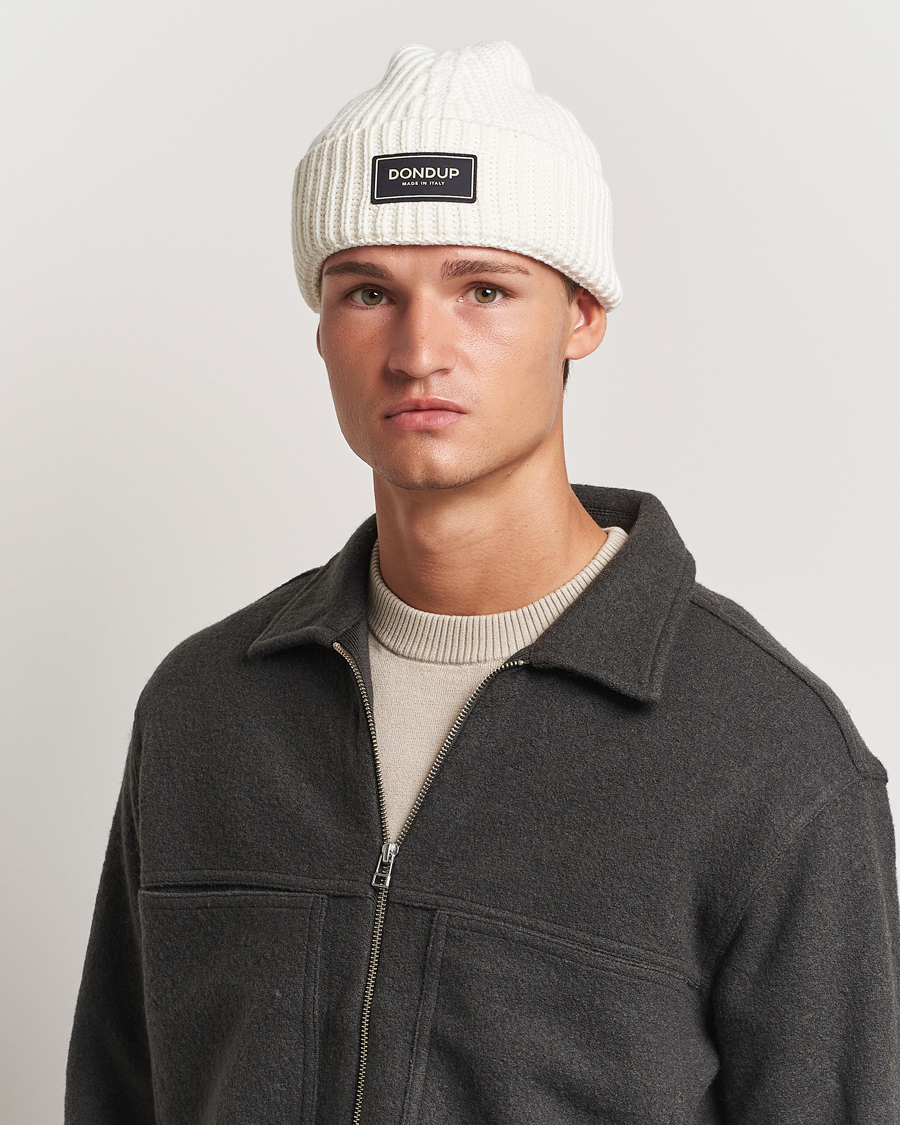 Heren |  | Dondup | Ribbed Beanie Off White