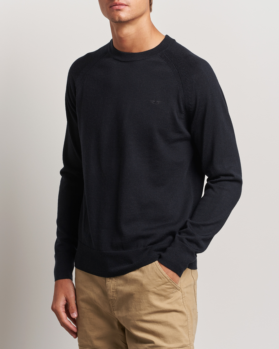 Heren |  | Dockers | Washable Merino Crewneck Black