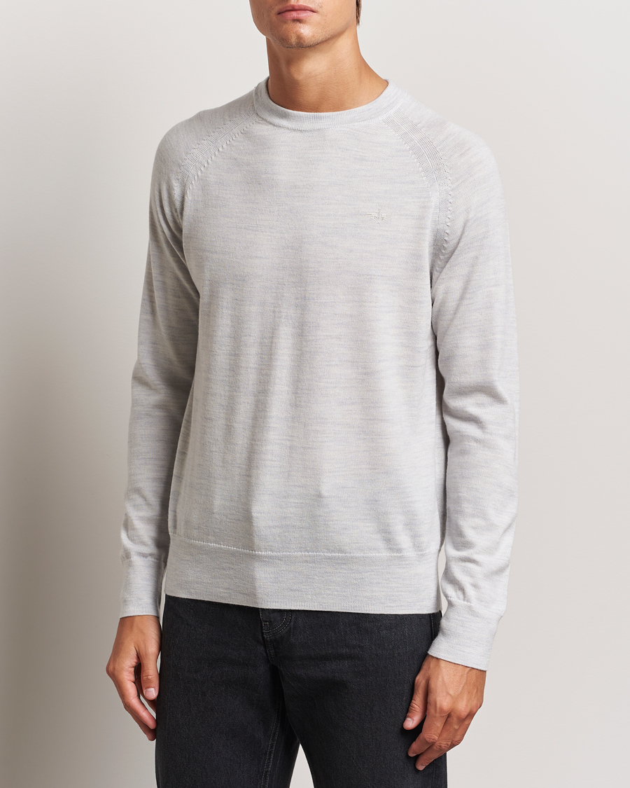 Heren |  | Dockers | Washable Merino Crewneck Light Grey