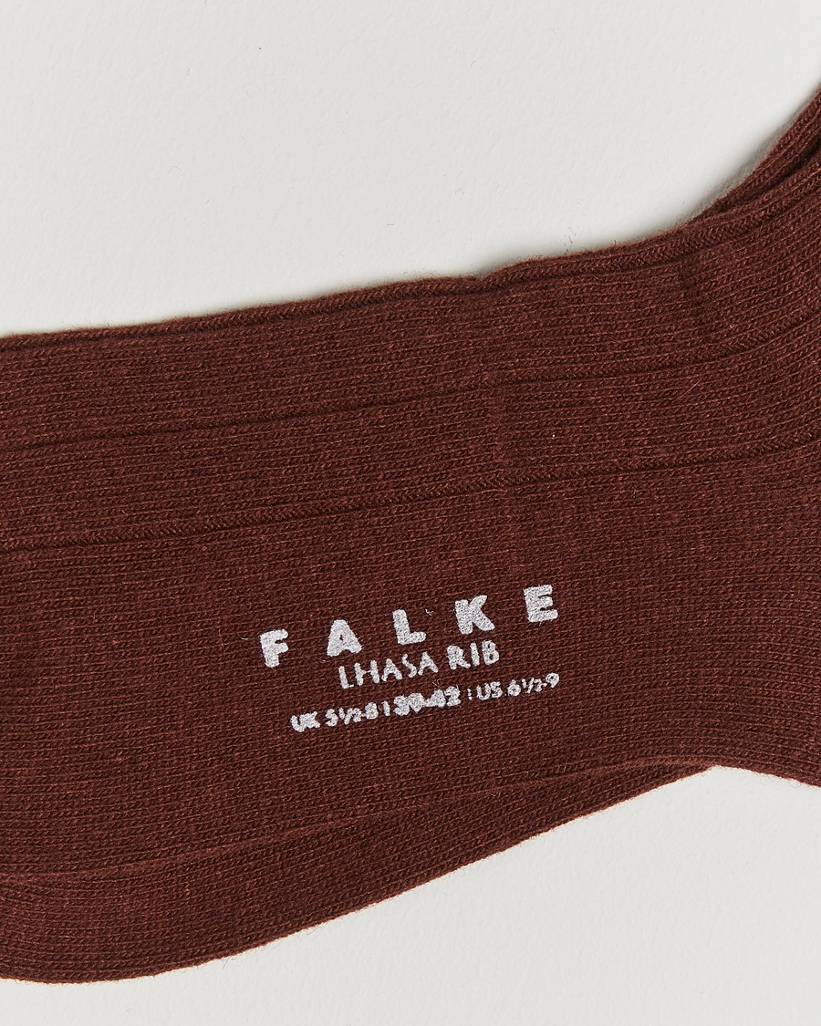 Heren |  | Falke | Lhasa Cashmere Socks Cinnamon Brown