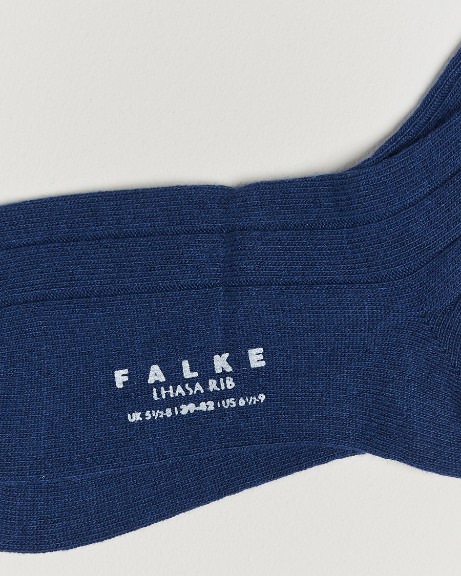 Heren |  | Falke | Lhasa Cashmere Socks Royal Blue