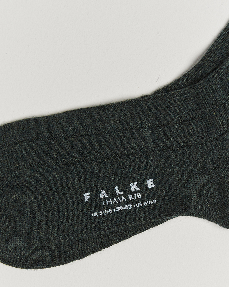 Heren |  | Falke | Lhasa Cashmere Socks Forest Green