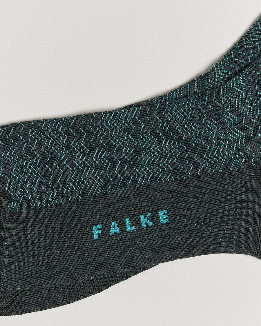 Heren |  | Falke | Mighty Nest Wool/Cotton Socks Forest Green