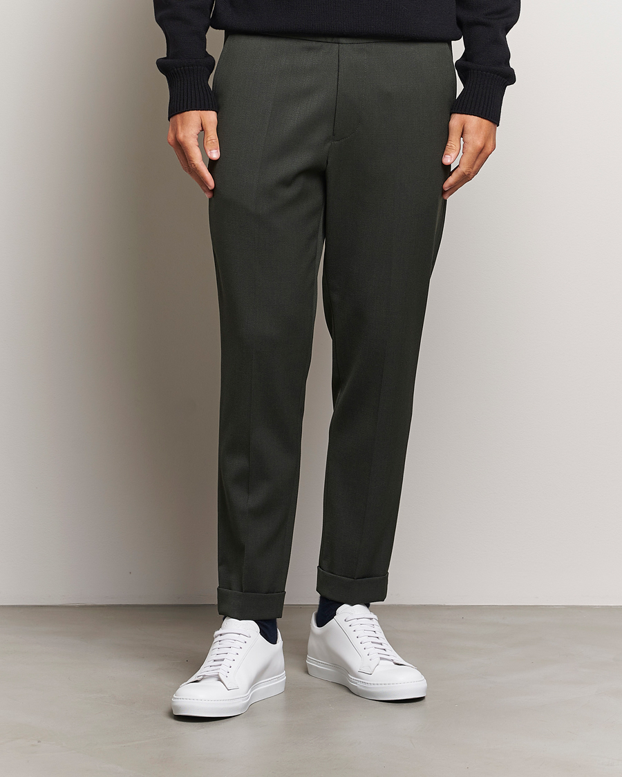 Heren |  | Filippa K | Terry Wool Trousers Green Melange