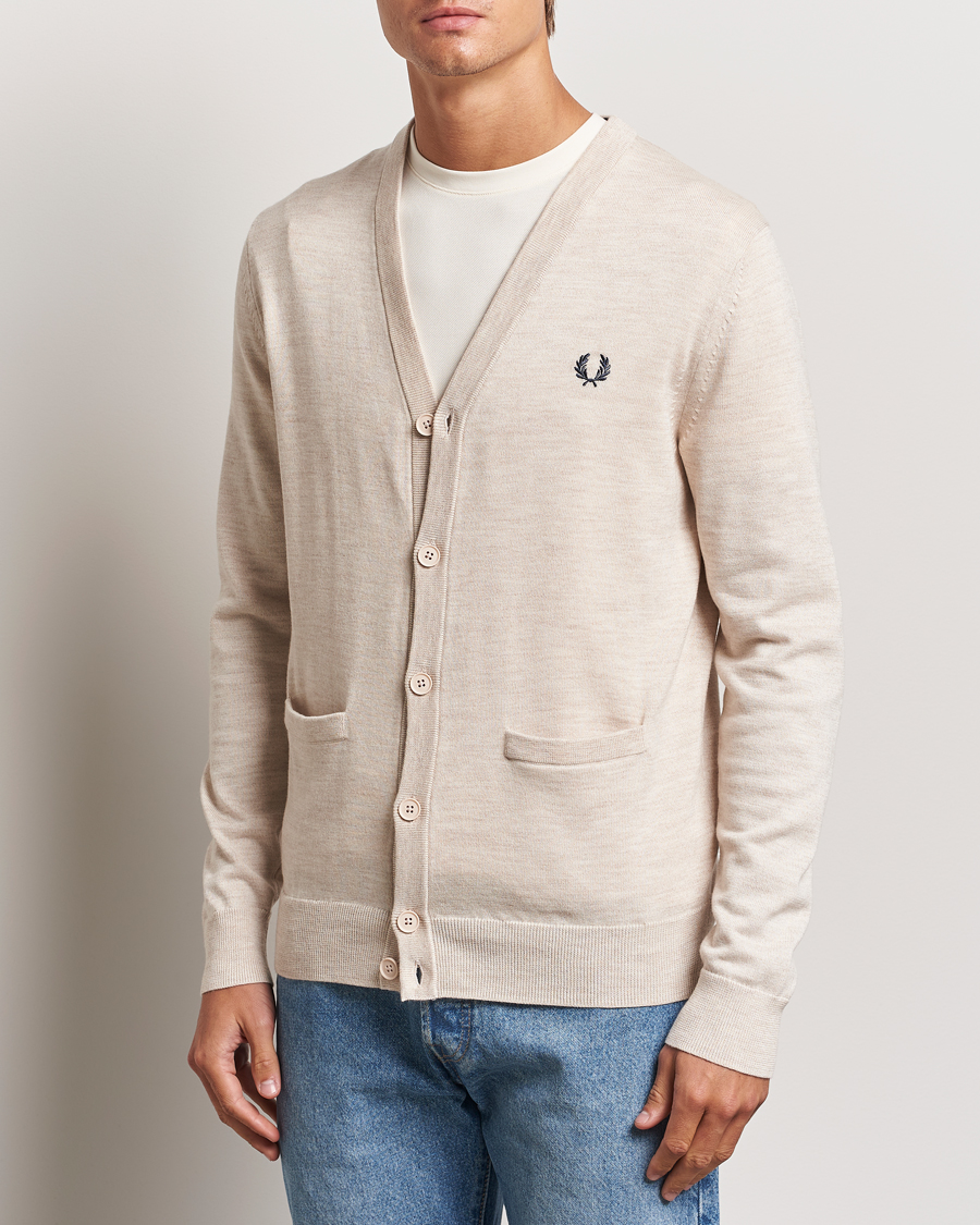 Heren |  | Fred Perry | Knitted Cardigan Porriged Marl