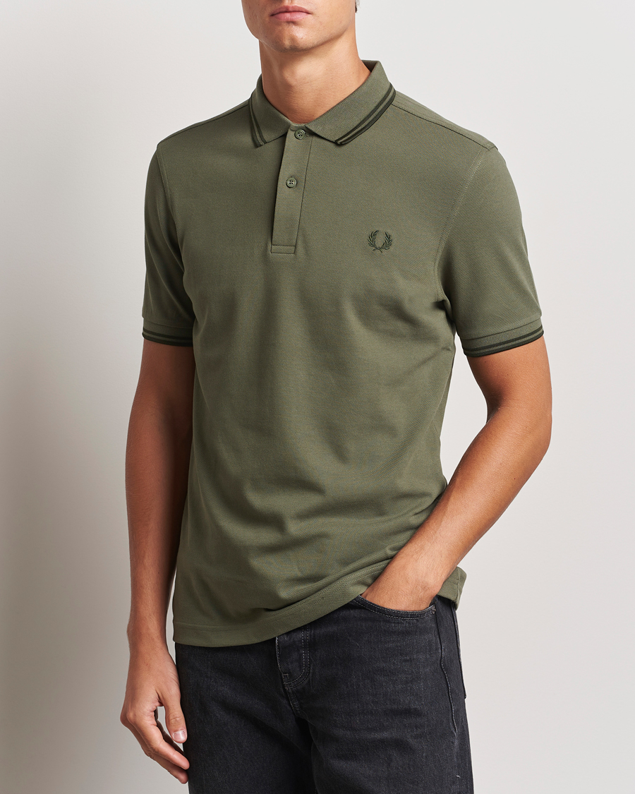 Heren |  | Fred Perry | Twin Tipped Shirt Laurel Green