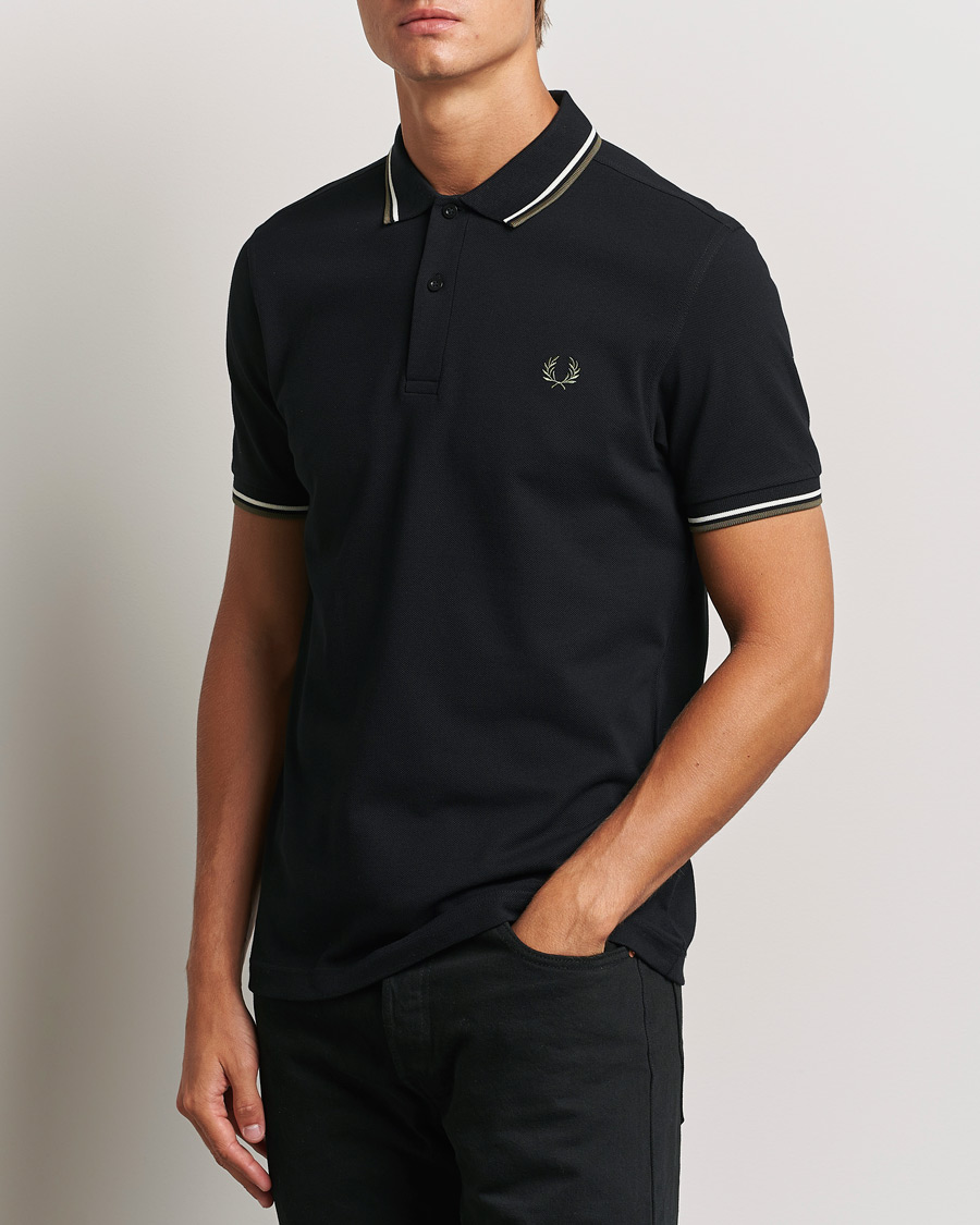 Heren |  | Fred Perry | Twin Tipped Shirt Black