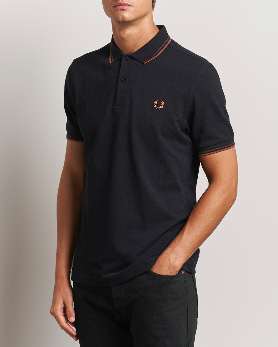 Heren |  | Fred Perry | Twin Tipped Shirt Black