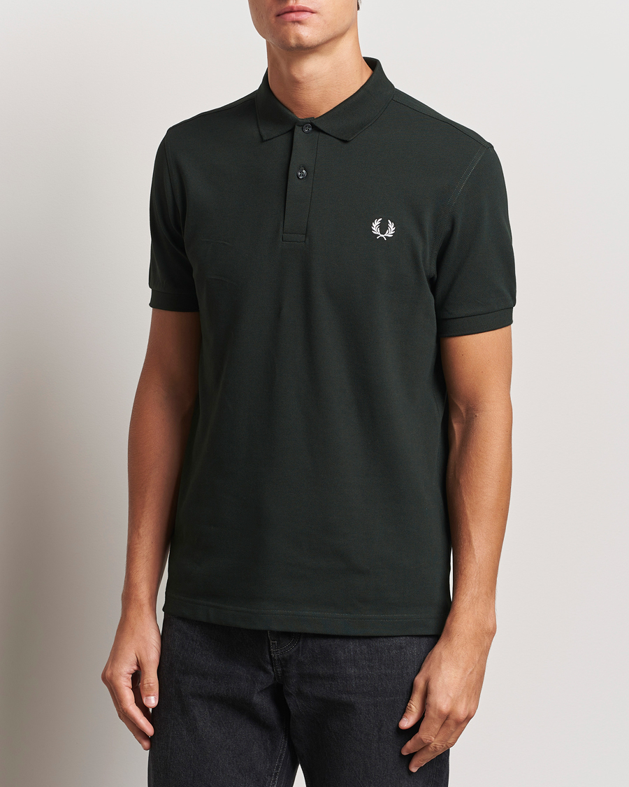 Heren |  | Fred Perry | Plain Polo Shirt Night Green