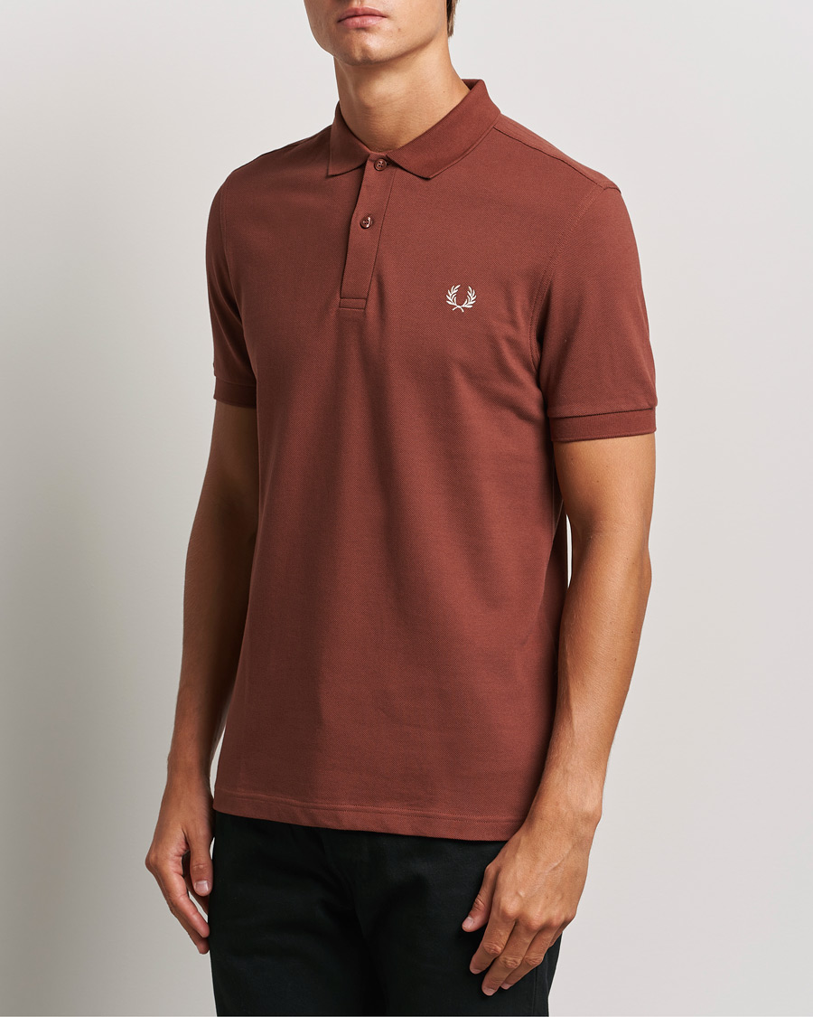 Heren |  | Fred Perry | Plain Polo Shirt Whiskey Brown