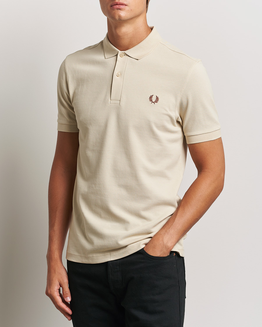 Heren | Polo's | Fred Perry | Plain Polo Shirt Oatmeal