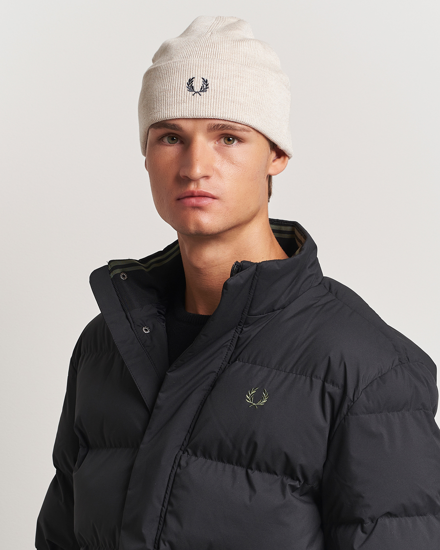 Heren |  | Fred Perry | Merino Wool Beanie Porriged Marl