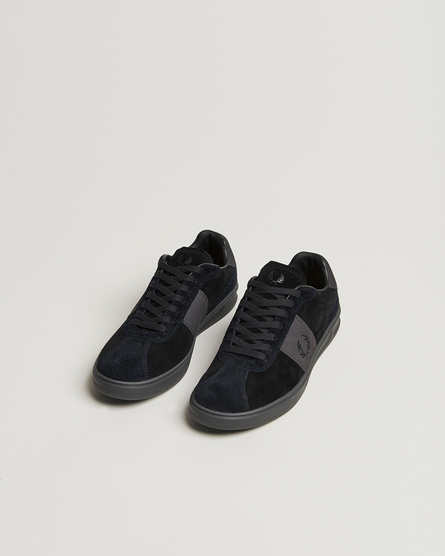 Heren |  | Fred Perry | B4 Suede Sneaker Black