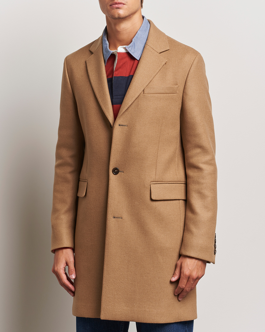 Heren |  | GANT | Classic Wool Coat Mustard Beige