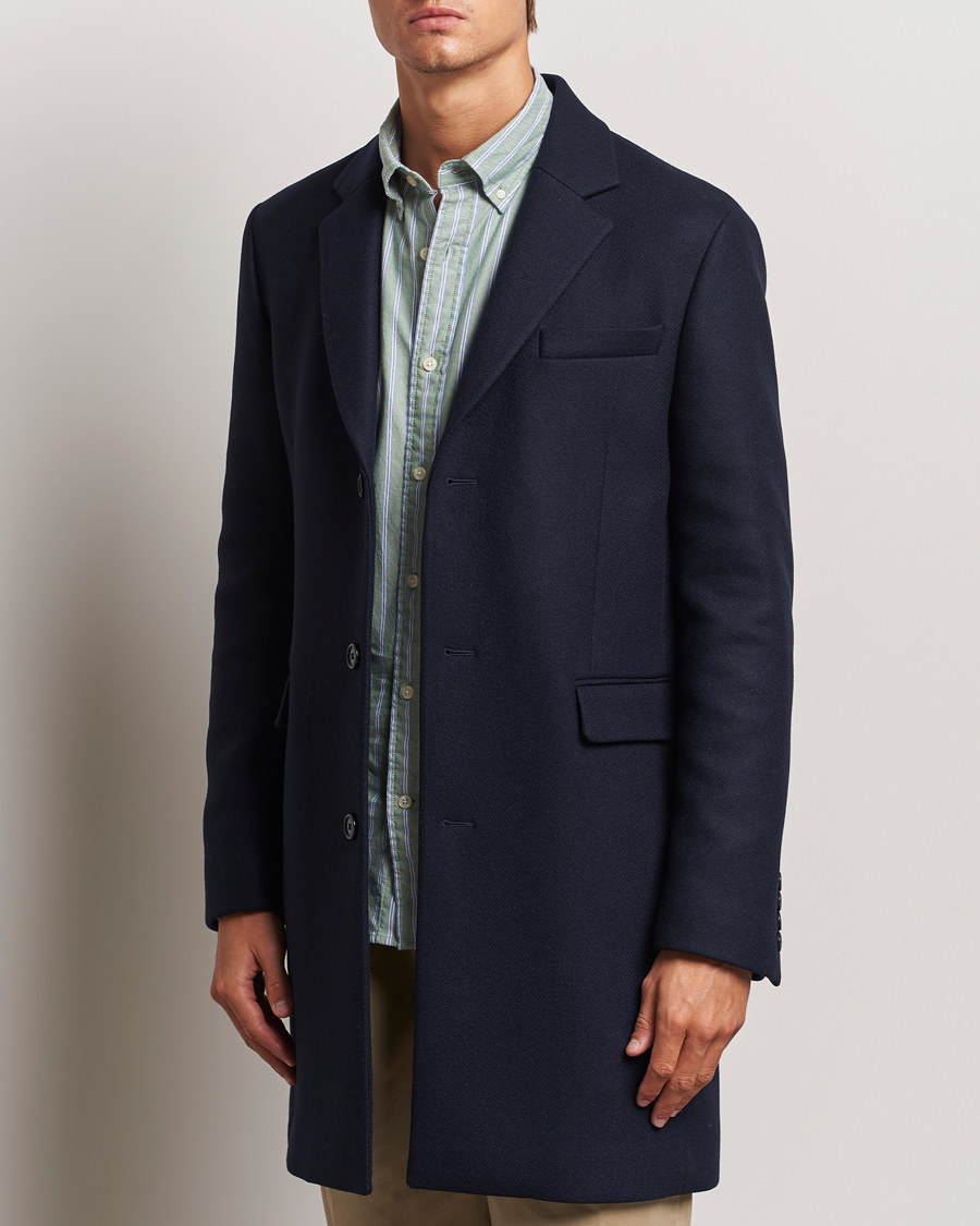 Heren |  | GANT | Classic Wool Coat Night Blue