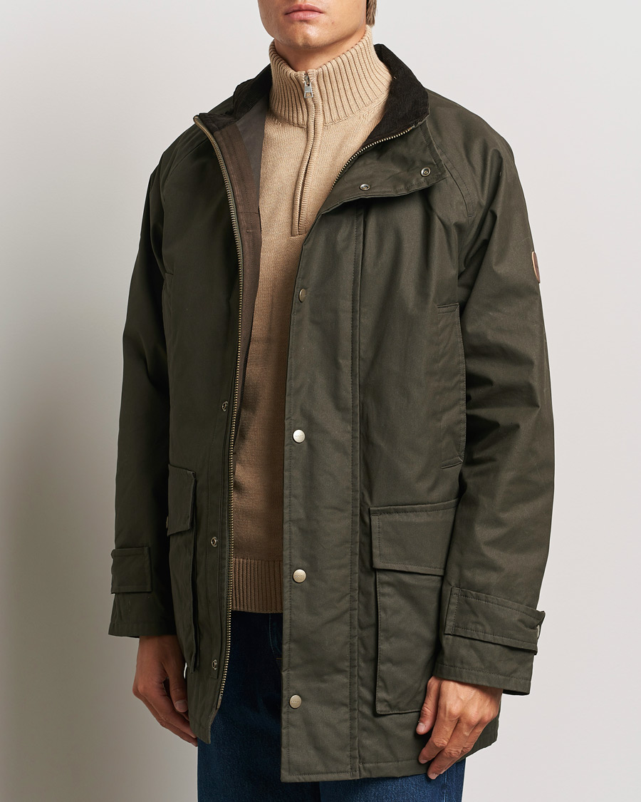 Heren | Gewaxte jassen | GANT | Double Decker Jacket Dark Sage