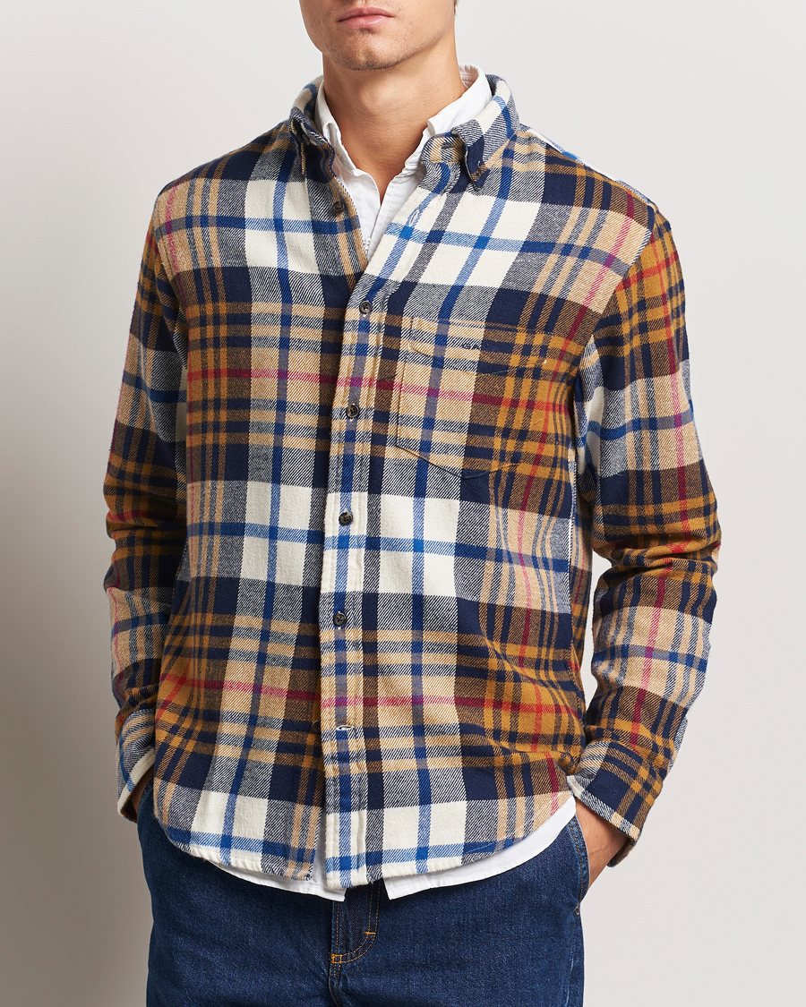 Heren |  | GANT | Twill Checked Shirt Beige