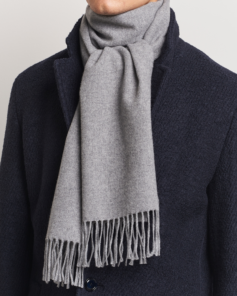 Heren |  | GANT | Wool Scarf Grey Melange