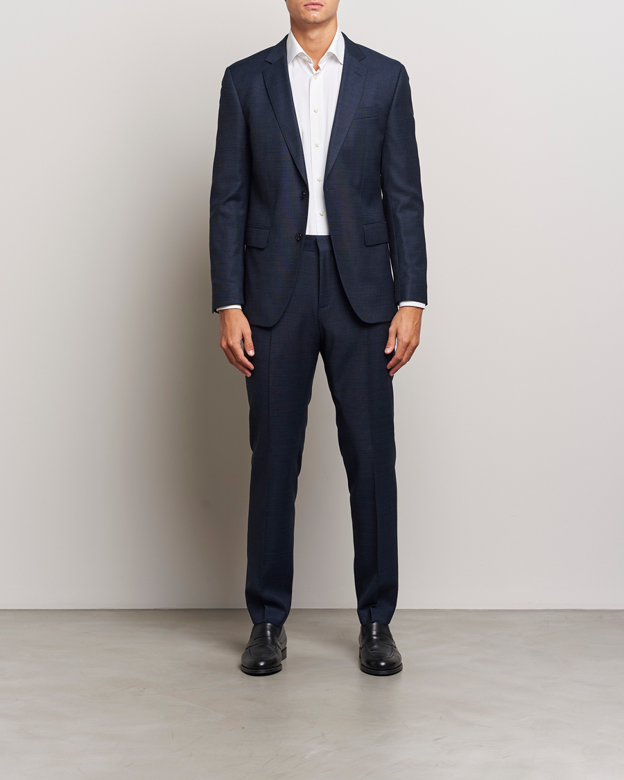 Heren |  | BOSS BLACK | Huge Wool Suit Open Blue