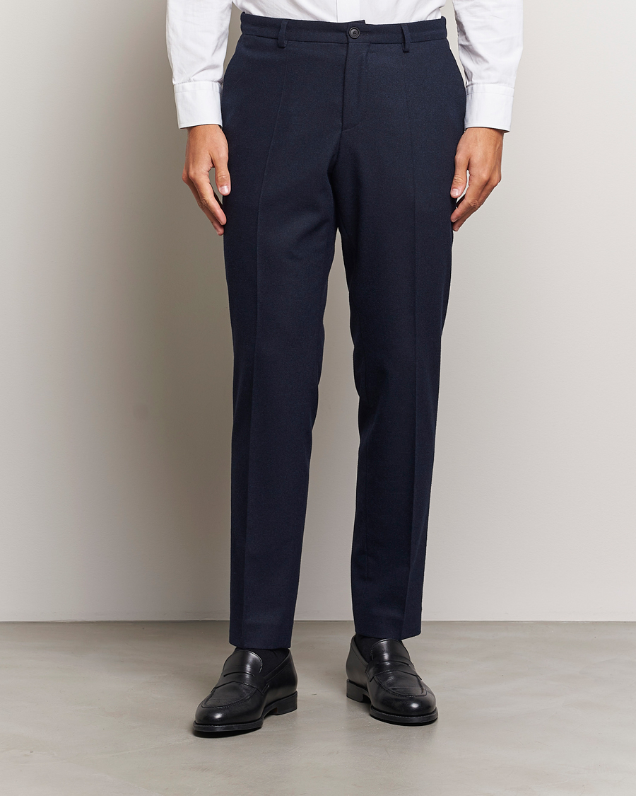 Heren |  | BOSS BLACK | Genius Wool Tech Trousers Dark Blue