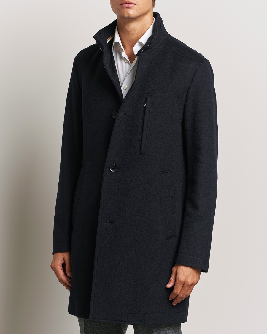 Heren | Kleding | BOSS BLACK | Hyde Stand Up Collar Coat Dark Blue