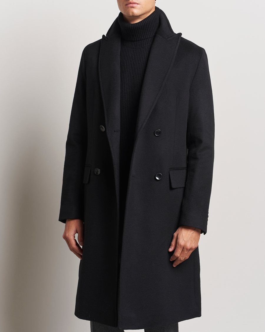 Heren |  | BOSS BLACK | Hyde Double Breasted Coat Black