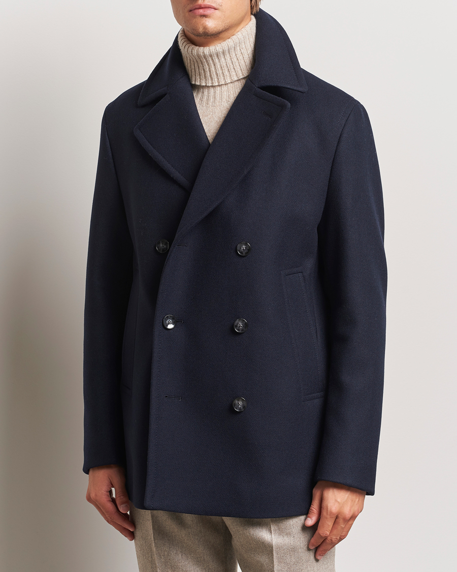 Heren | Kleding | BOSS BLACK | Clay Wool Peacoat Dark Blue