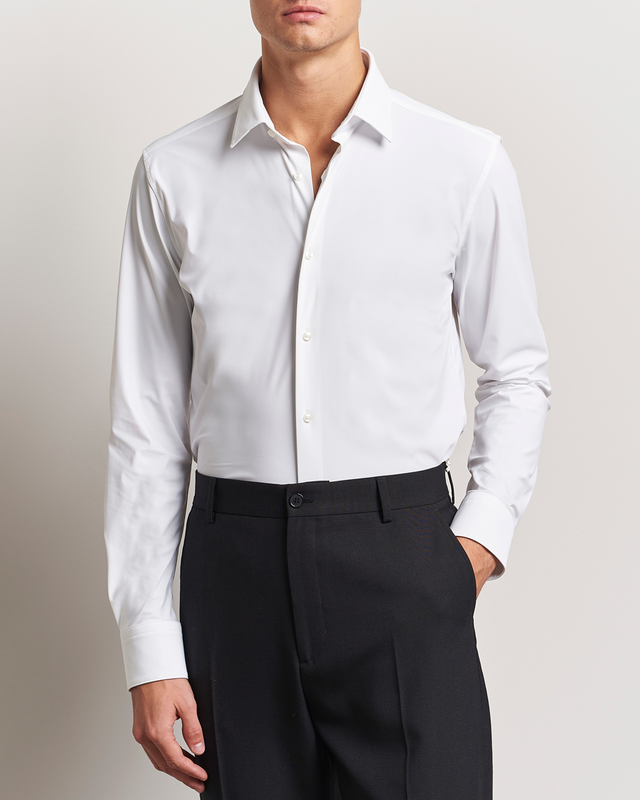 Heren |  | BOSS BLACK | Hank 4-Way Stretch Shirt White