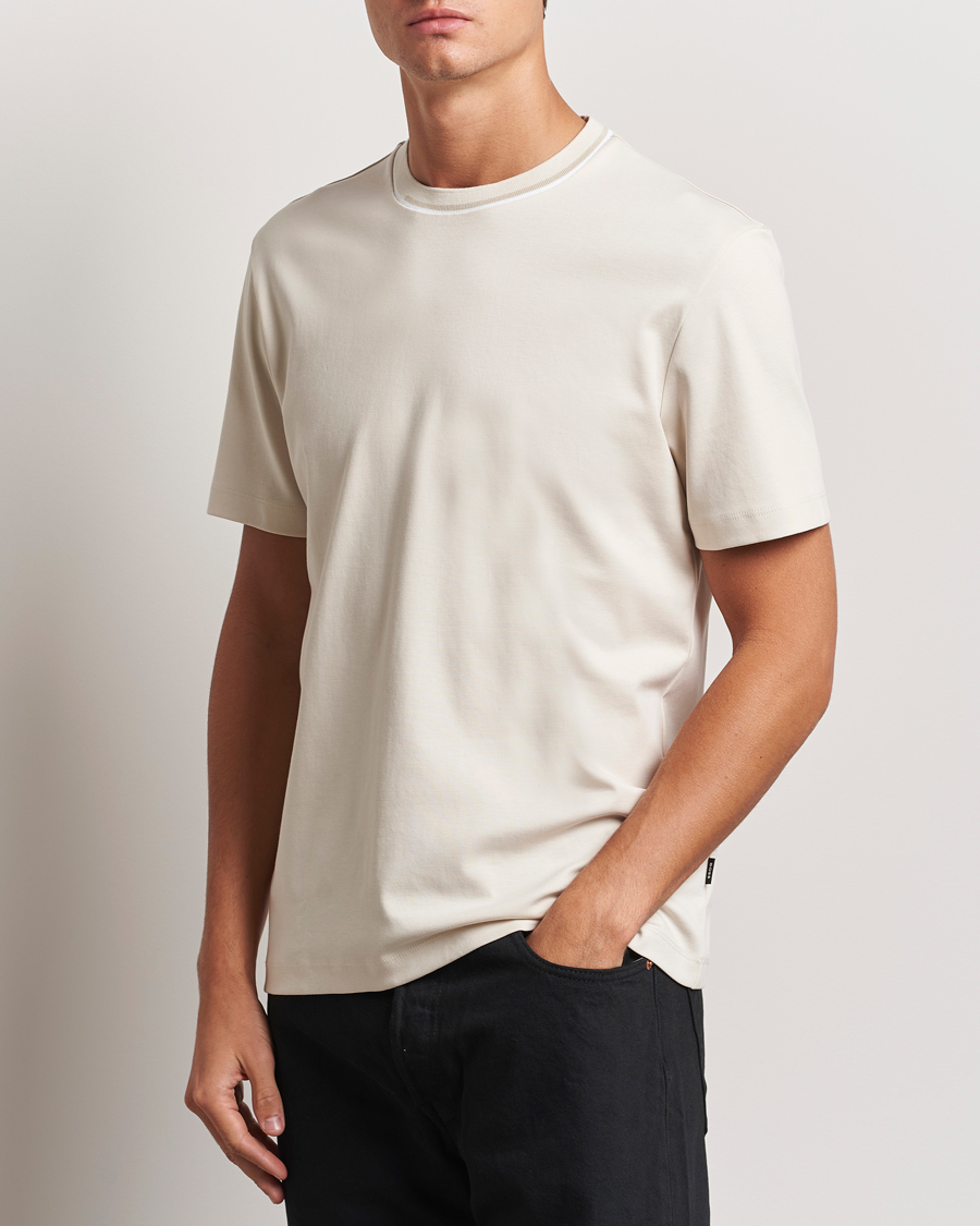 Heren | T-shirts | BOSS BLACK | Thompson Crew Neck T-Shirt Open White