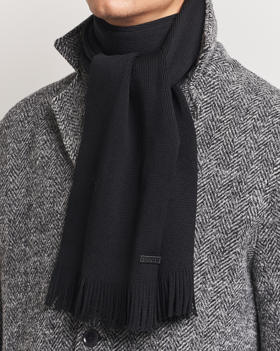 Heren |  | BOSS BLACK | Albas Wool Scarf Black