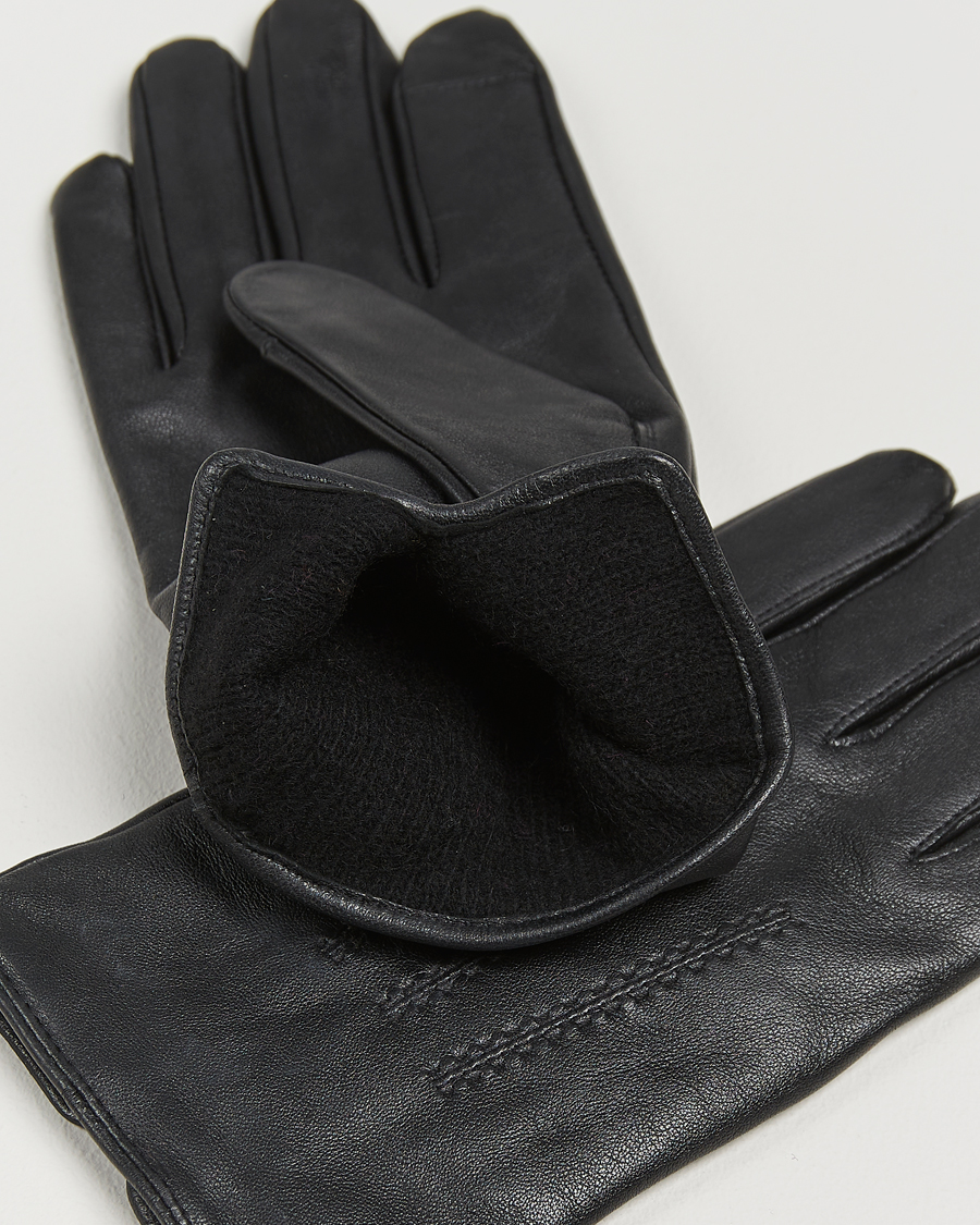 Heren |  | BOSS BLACK | Hainz Leather Gloves Black