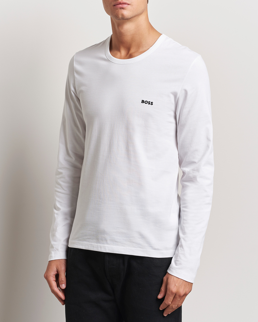 Heren |  | BOSS BLACK | 3-Pack Long Sleeve T-Shirt White/Navy/Black