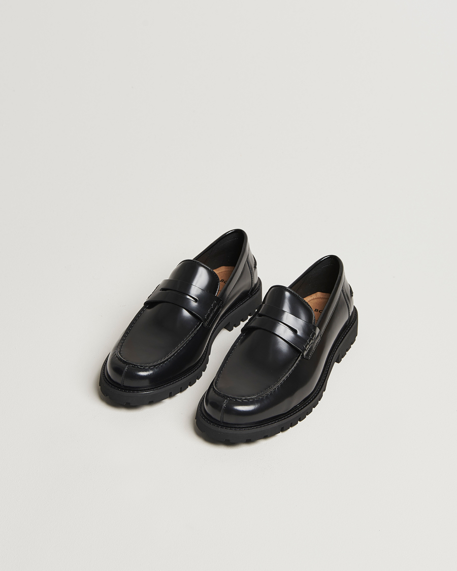 Heren | Instappers | BOSS BLACK | Richayl Leather Loafer Black