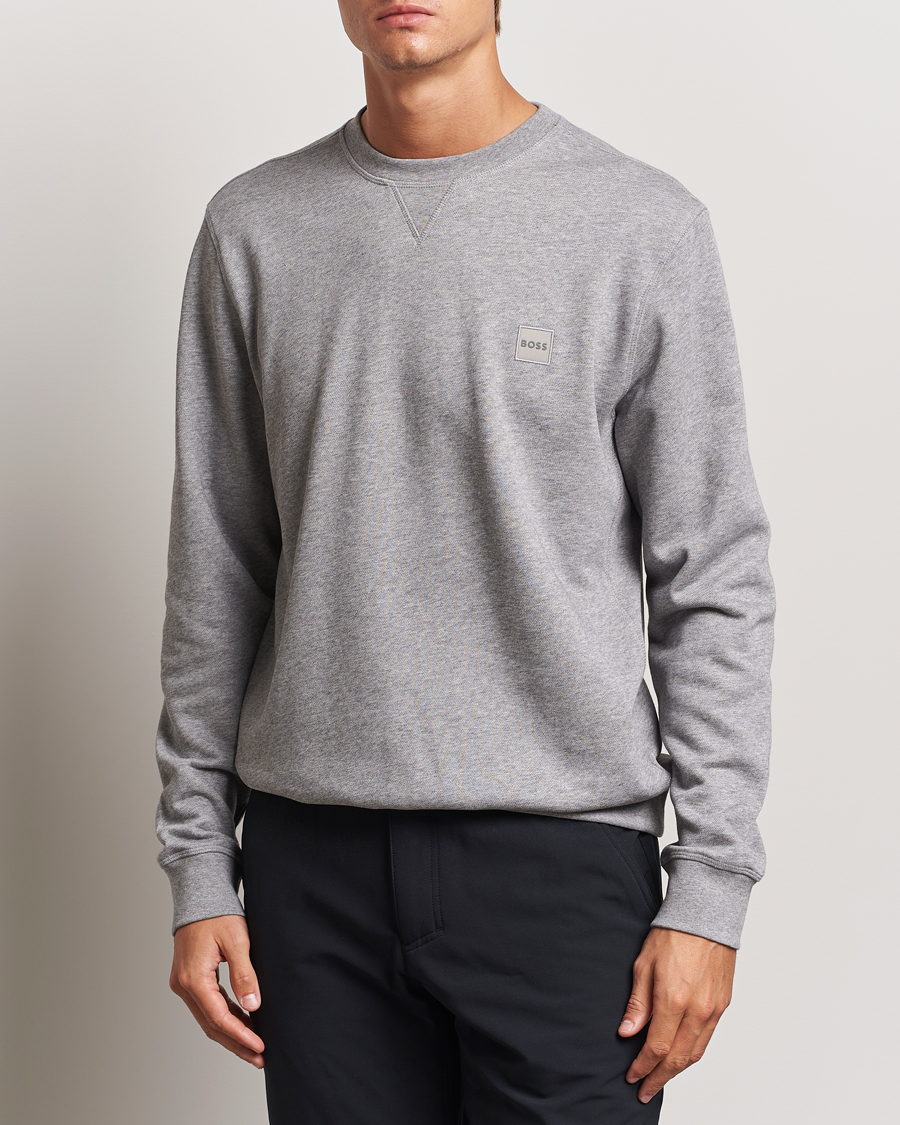 Heren | Grijze sweatshirts | BOSS ORANGE | Westart Logo Sweatshirt Light Grey