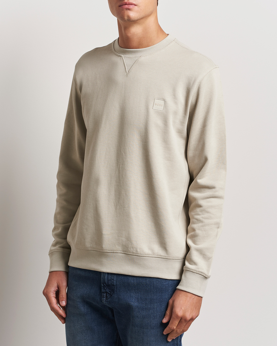 Heren |  | BOSS ORANGE | Westart Logo Sweatshirt Light Beige