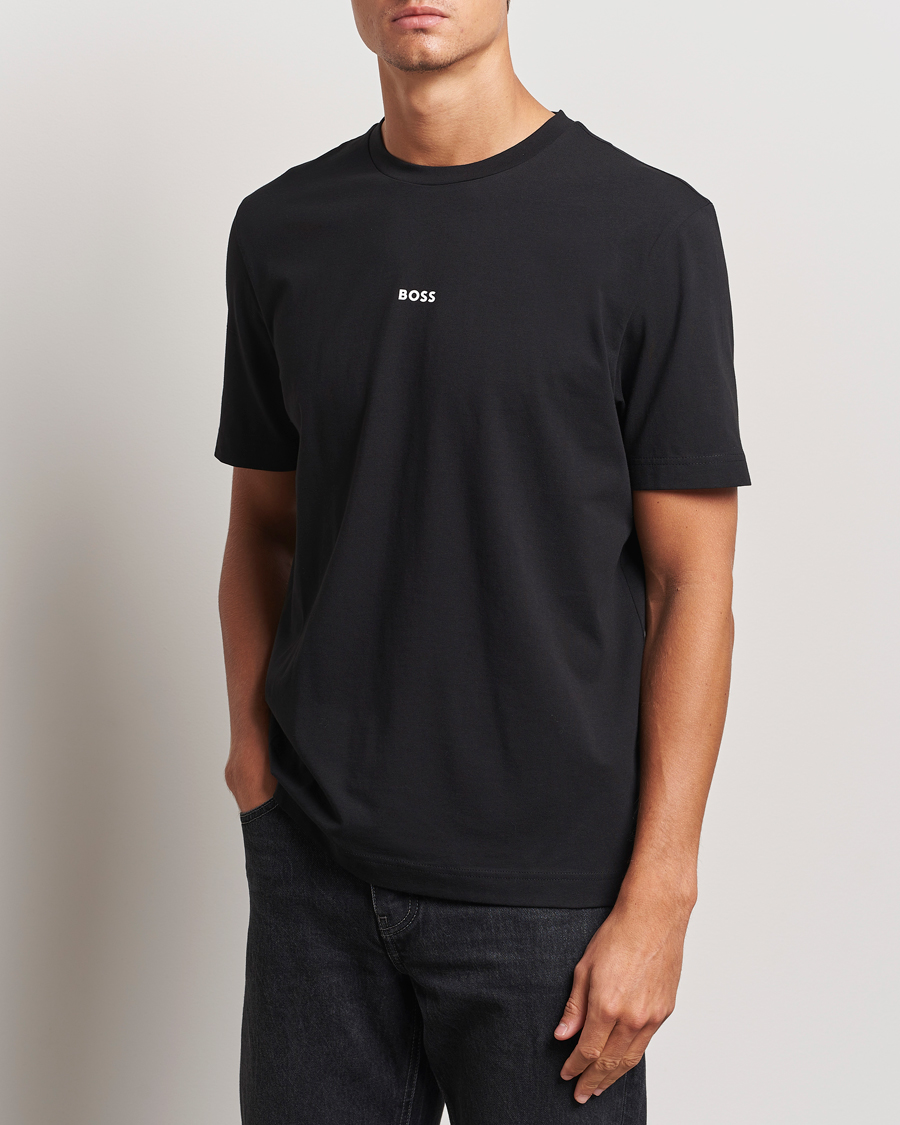 Heren |  | BOSS ORANGE | Tchup Logo Crew Neck T-Shirt Black