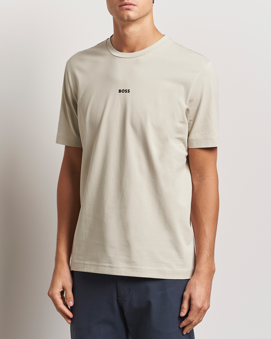 Heren |  | BOSS ORANGE | Tchup Logo Crew Neck T-Shirt Light Beige