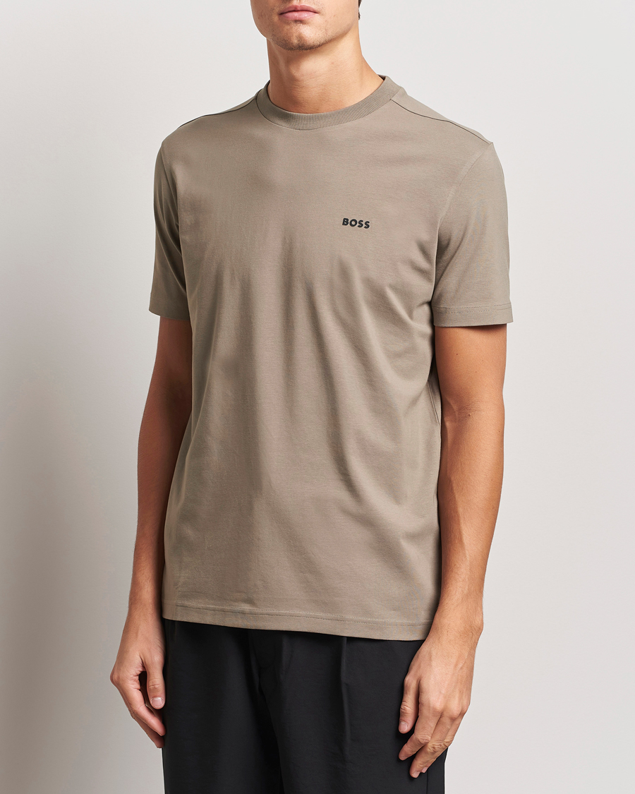 Heren |  | BOSS GREEN | Logo Crew Neck T-Shirt Light Green