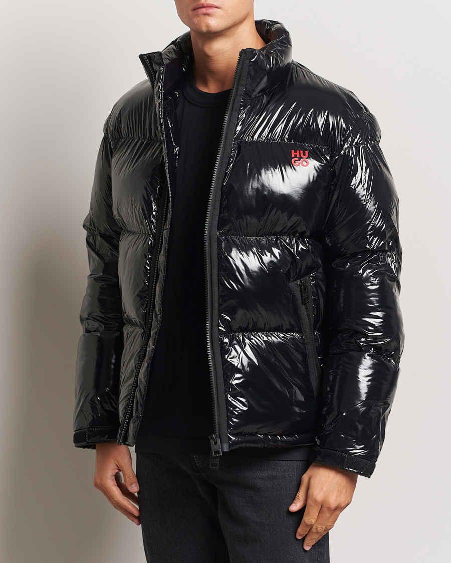 Heren |  | HUGO | Biron Glossy Down Jacket Black