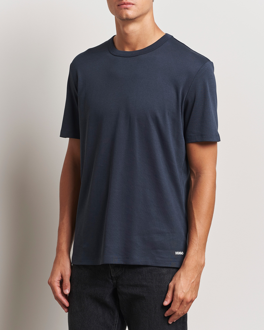 Heren |  | HUGO | Dozy Crew Neck T-Shirt Dark Blue