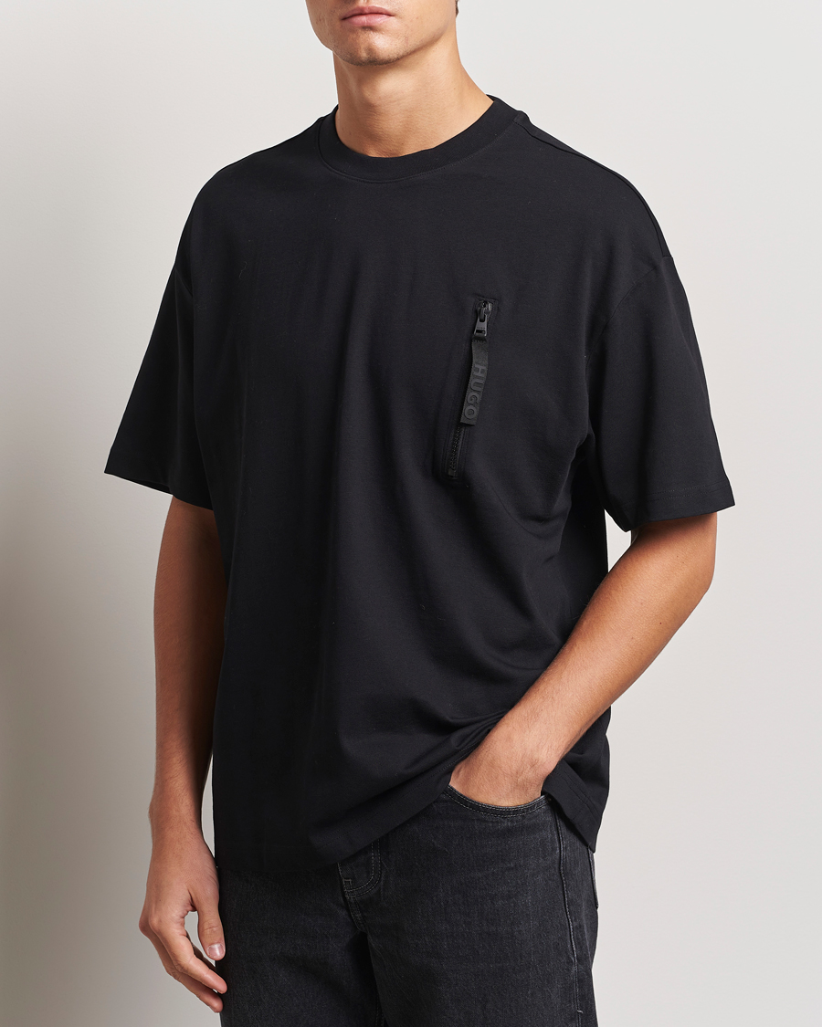 Heren |  | HUGO | Dibtechti Crew Neck T-Shirt Black