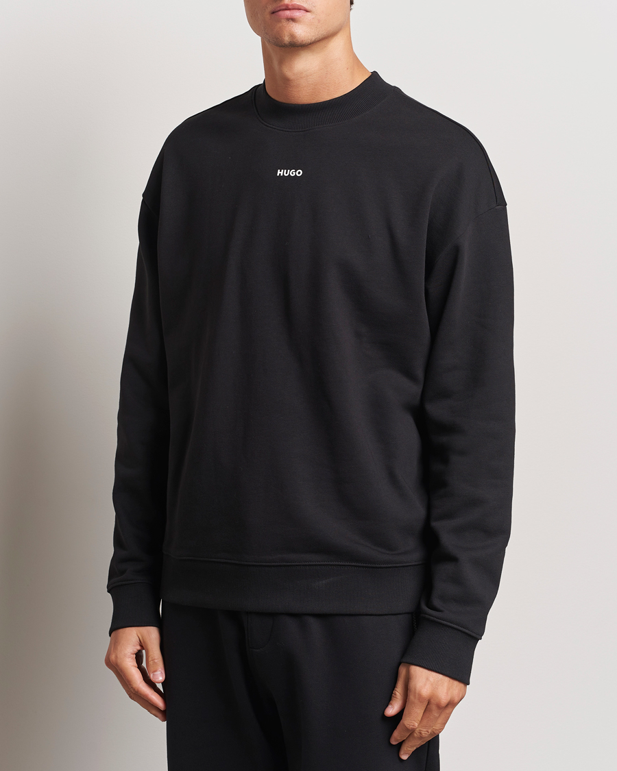 Heren |  | HUGO | Dapo Crew Neck Sweatshirt Black