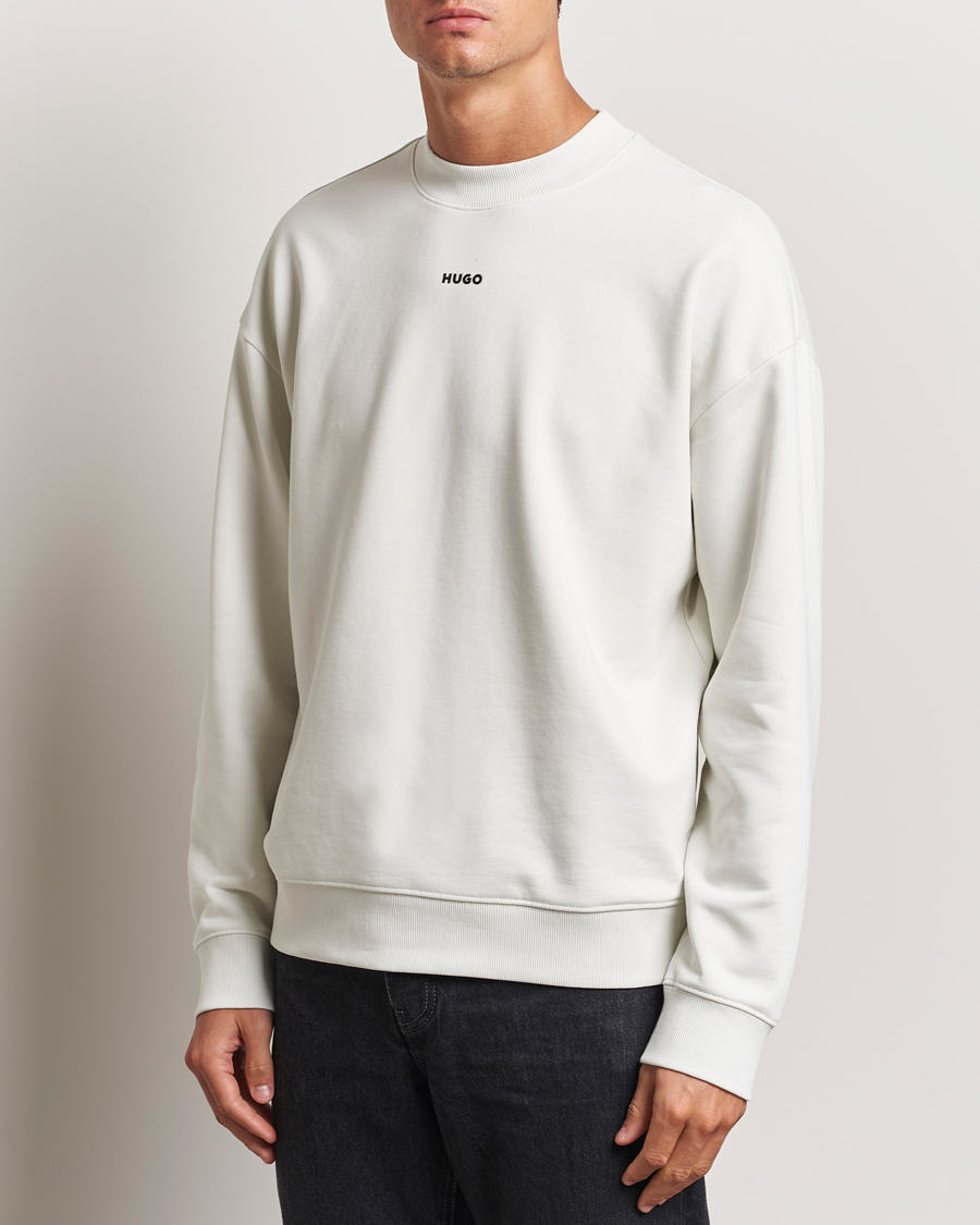 Heren |  | HUGO | Dapo Crew Neck Sweatshirt Off White