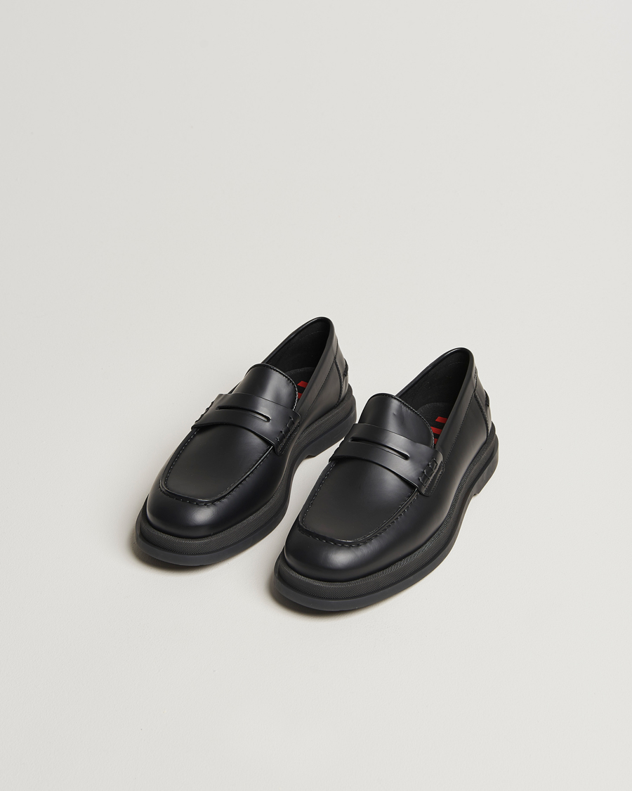 Heren | Instappers | HUGO | Chaol Leather Loafer Black